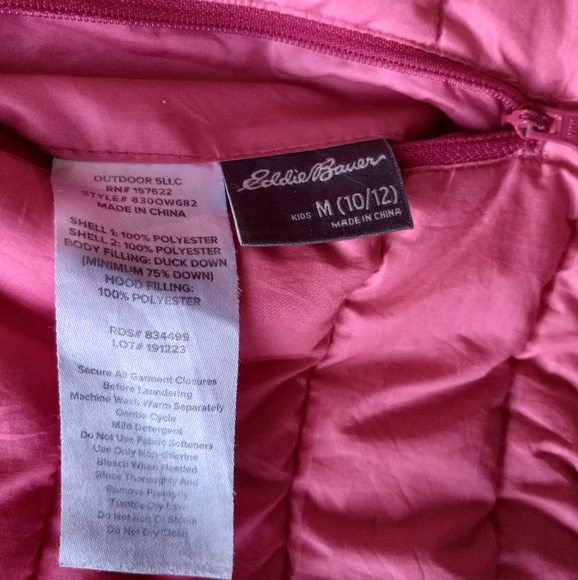 Eddie Bauer down jacket kid's M - Picture 5 of 8